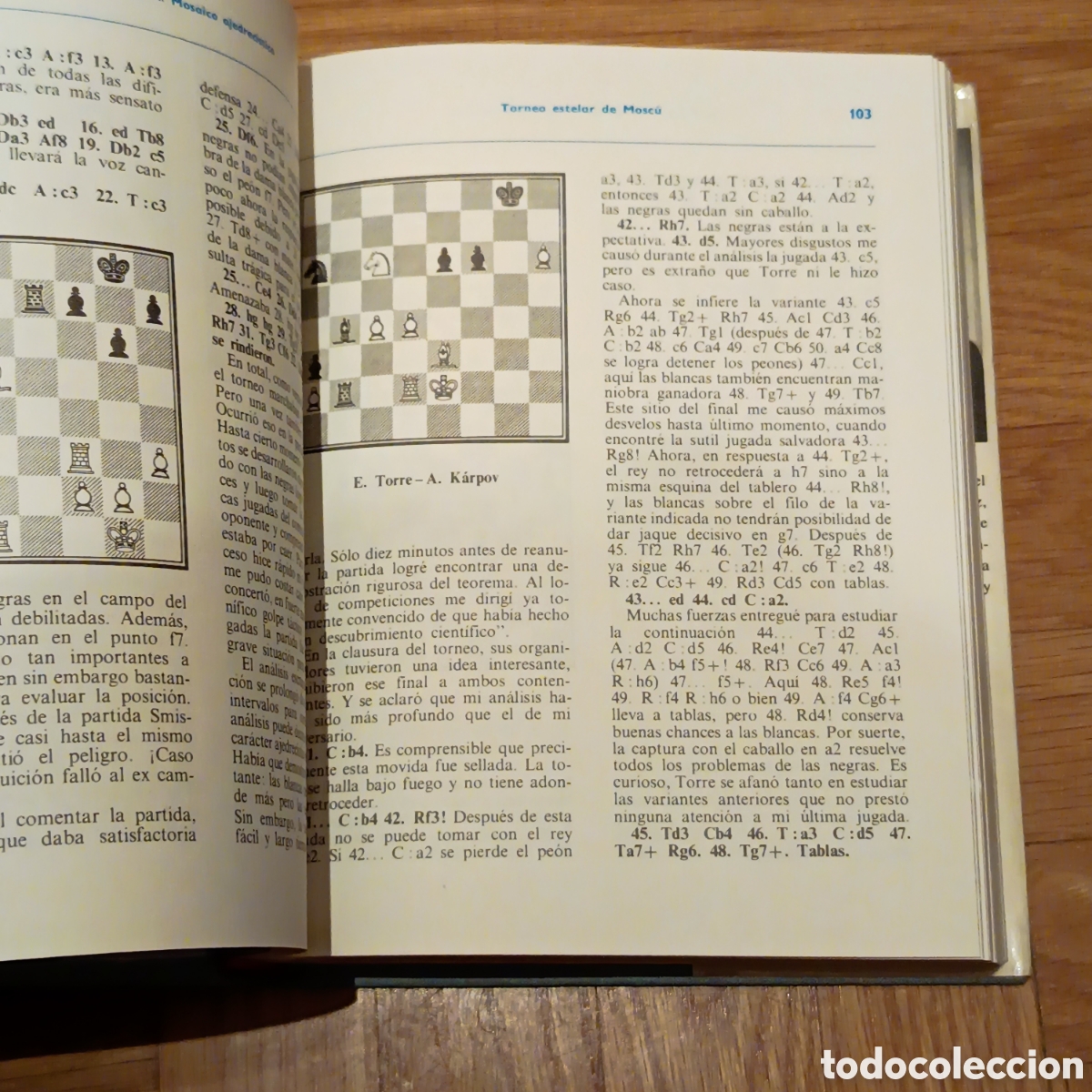 Coleccionismo deportivo: Mosaico Ajedrec&iacute;stico, A. Karpov y E. Guik - Foto 5