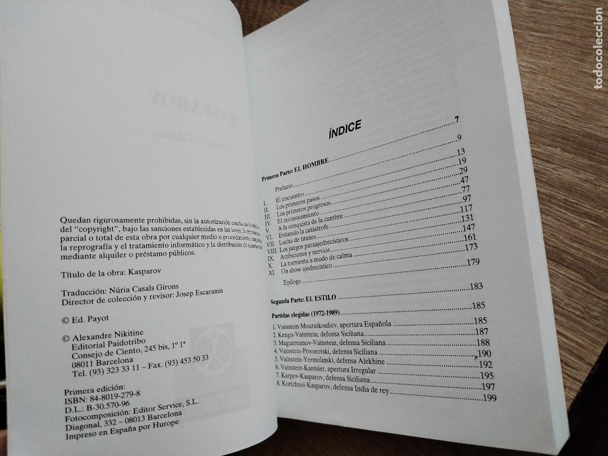 Coleccionismo deportivo: Kasparov- Alexandre Nikitine- ajedrez - Foto 4