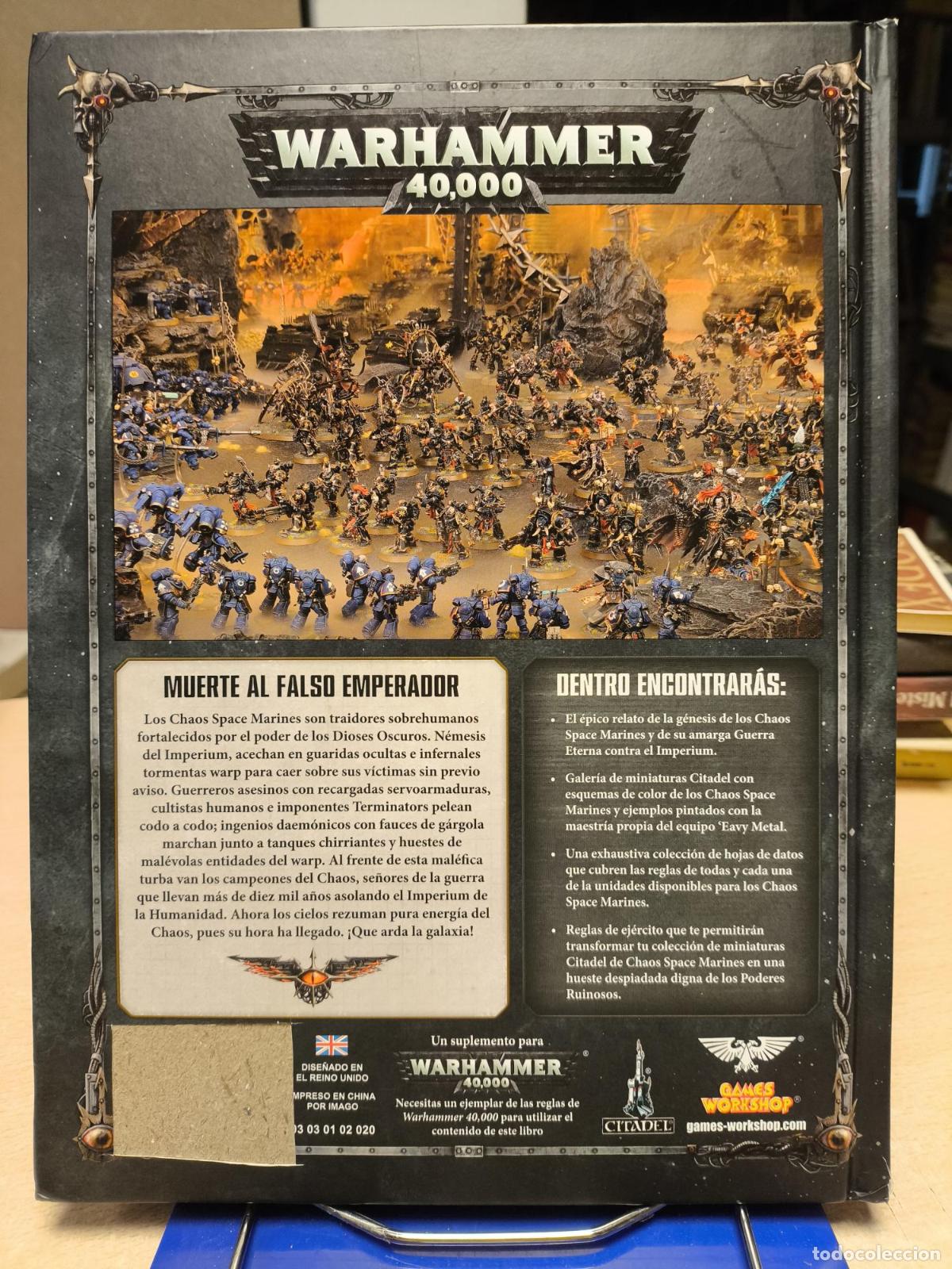 Coleccionismo deportivo: WARHAMMER 40K: CODEX CHAOS SPACE MARINE - Vv.aa. - Foto 2