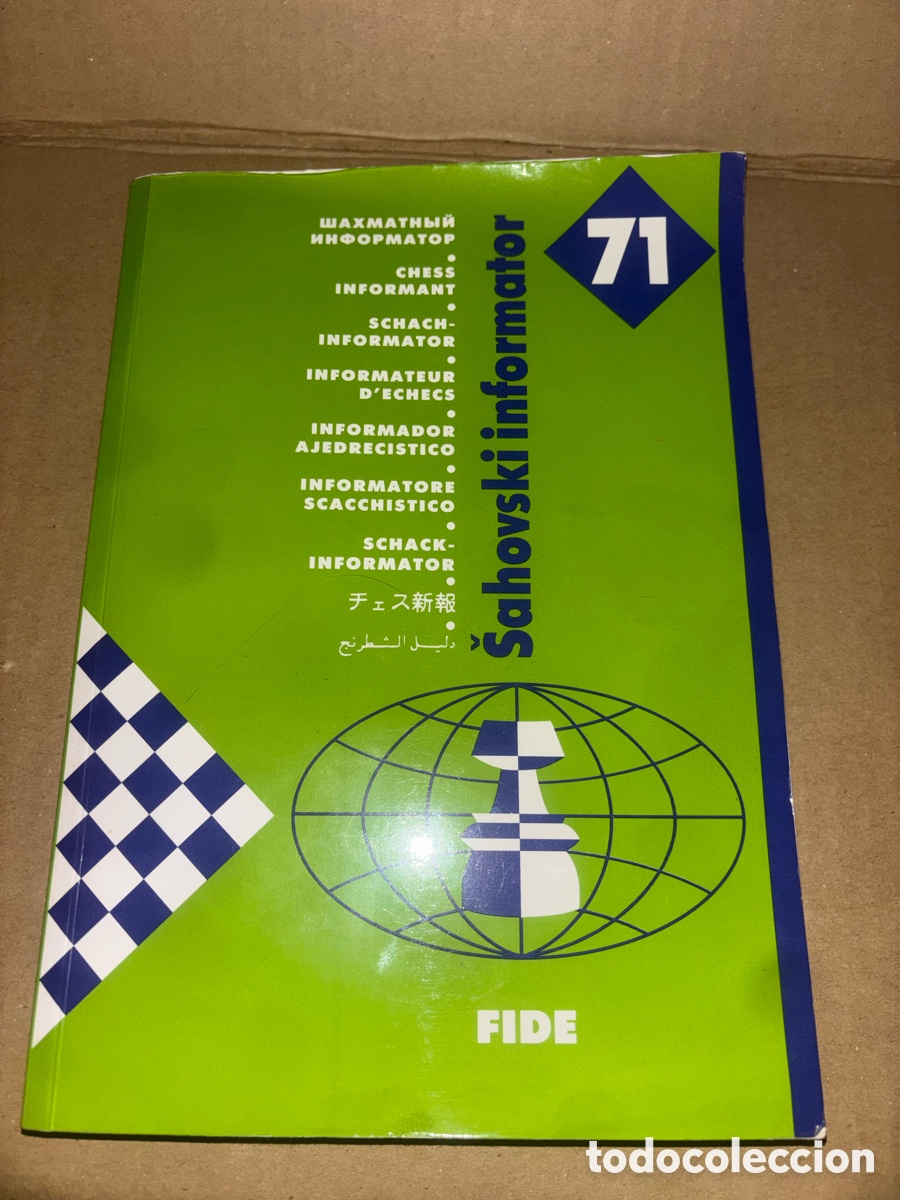 Coleccionismo deportivo: SAHOVSKI INFORMATOR -CHESS INFORMANT INFORMADOR AJEDRECISTICO /NUMERO 71