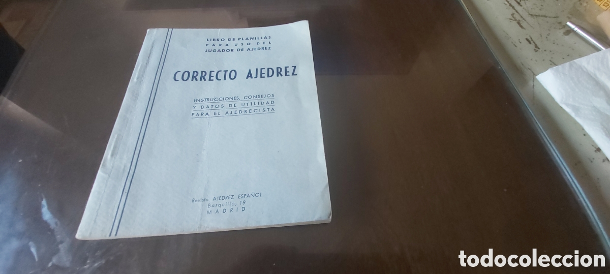 Coleccionismo deportivo: CORRECTO AJEDREZ. LIBRO DE PLANTILLAS. INSTRUCCIONES, CINSEJOS Y DATOS DE UTILIDAD