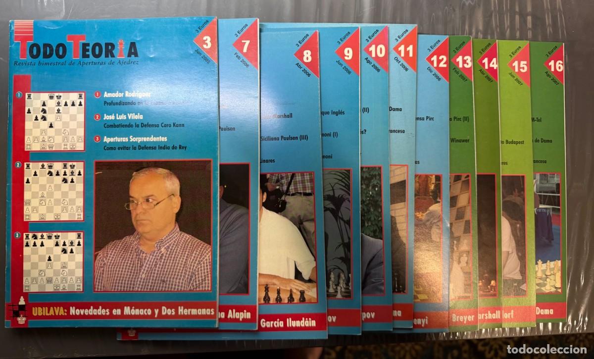 Coleccionismo deportivo: Todo Teor&iacute;a. Revista dedicada al an&aacute;lisis de aperturas.
