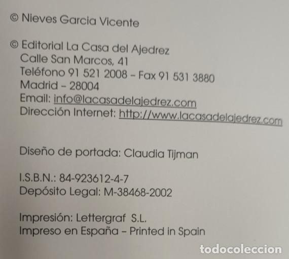 Coleccionismo deportivo: ENSE&Ntilde;ANZAS BASICAS DE AJEDREZ, NIEVES GARCIA VICENTE, CASA DEL AJEDREZ 2002, LIBRO - Foto 4