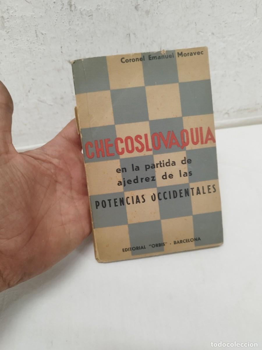 Colecionismo desportivo: Libro ajedrez, checoslovaquia en la partida de ajedrez de las potencias occidentales. 1940