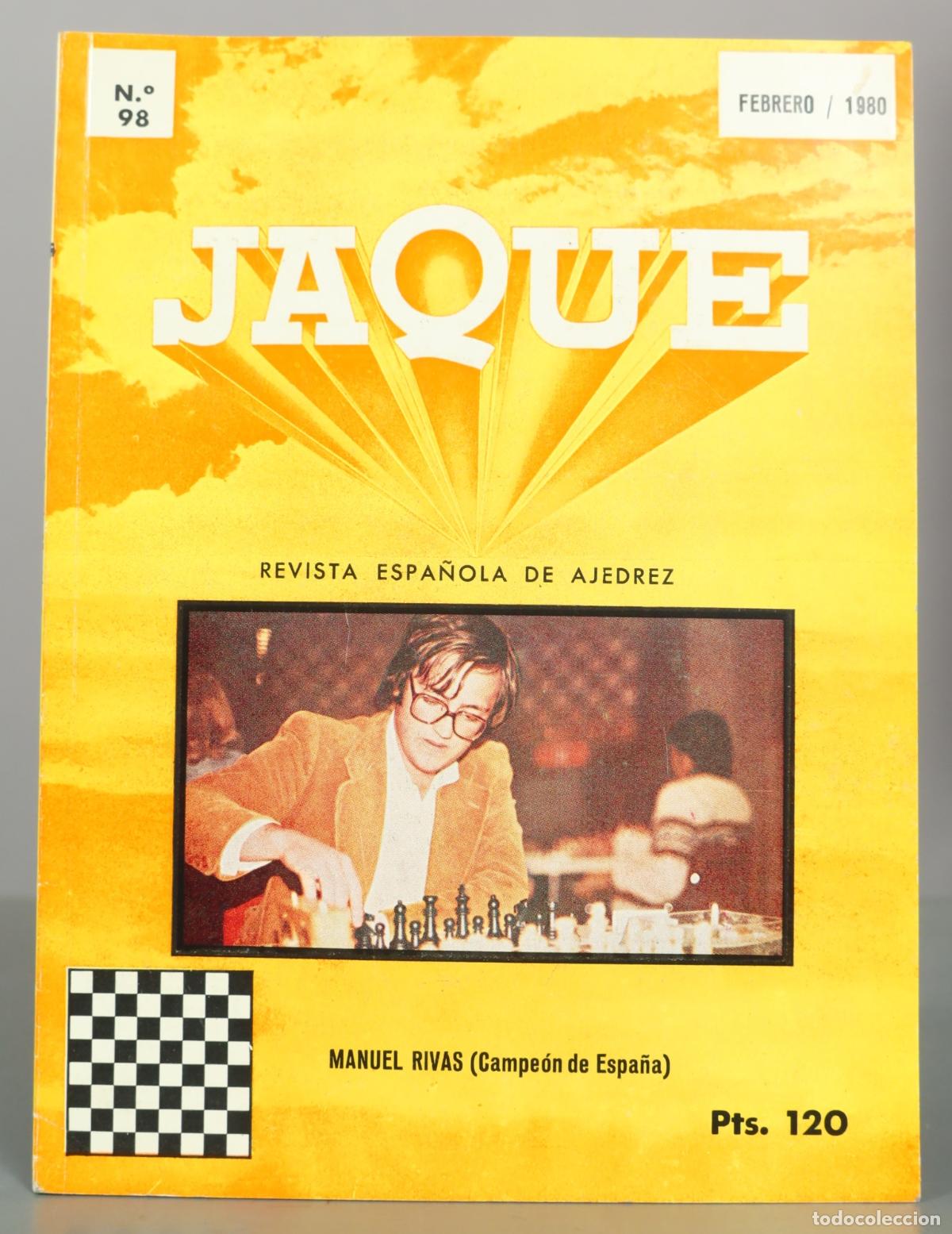 Coleccionismo deportivo: Revista Jaque - Manuel Rivas - Revista Espa&ntilde;ola de Ajedrez
