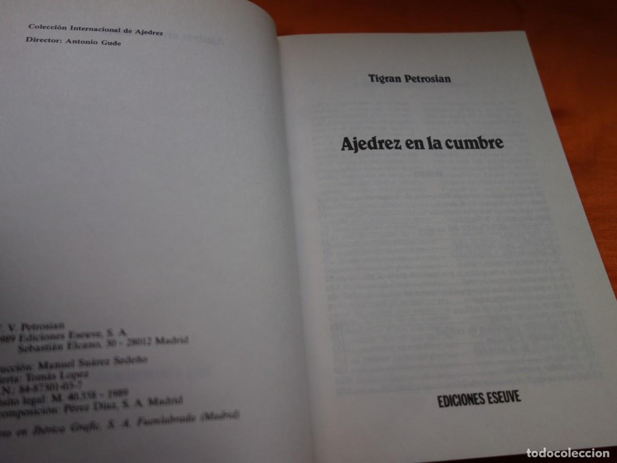 Coleccionismo deportivo: TIGRAN PETROSIAN. AJEDREZ EN LA CUMBRE - Foto 2