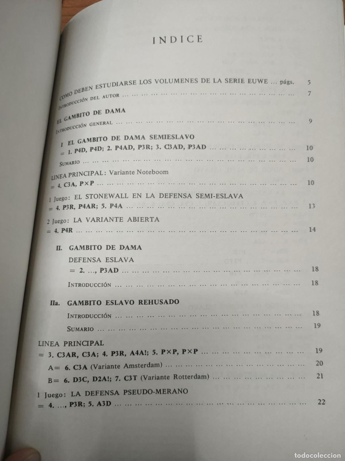 Coleccionismo deportivo: Gambito de Dama - Tomo III - Dr. M. Euwe - Ediciones limitadas catal&aacute;n - Foto 2
