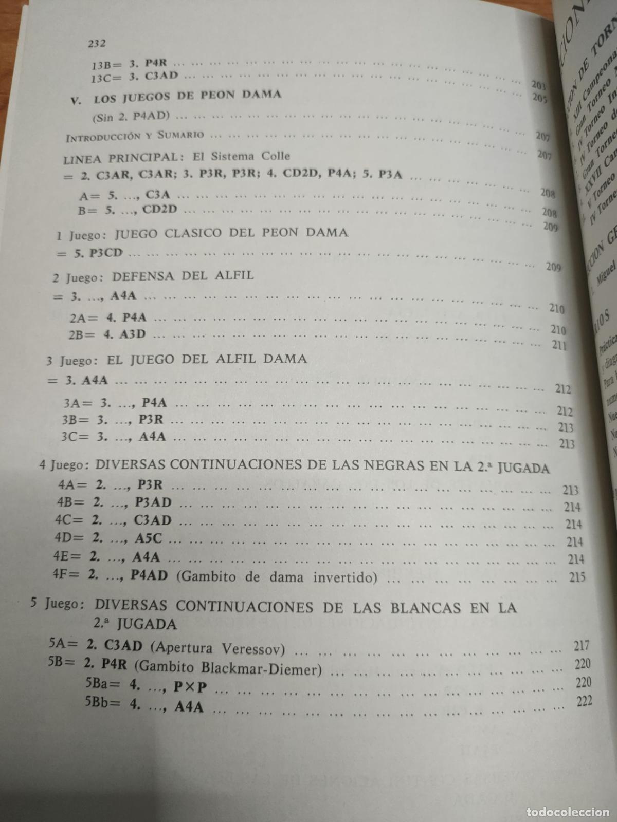 Coleccionismo deportivo: Gambito de Dama - Tomo III - Dr. M. Euwe - Ediciones limitadas catal&aacute;n - Foto 9