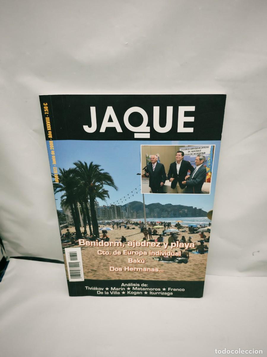 Coleccionismo deportivo: Revista Jaque, No. 622: Junio 2008: Benidorm, Ajedrez y playa