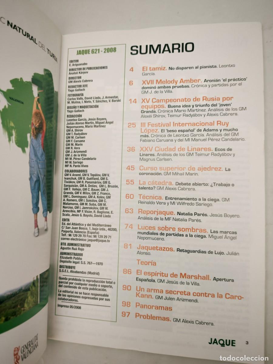 Coleccionismo deportivo: Revista Jaque, No. 621: Mayo 2008 - Foto 4