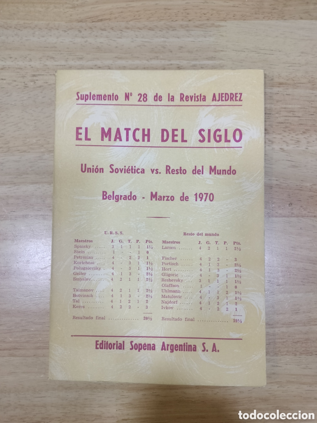 Coleccionismo deportivo: suplemento 28 revista ajedrez