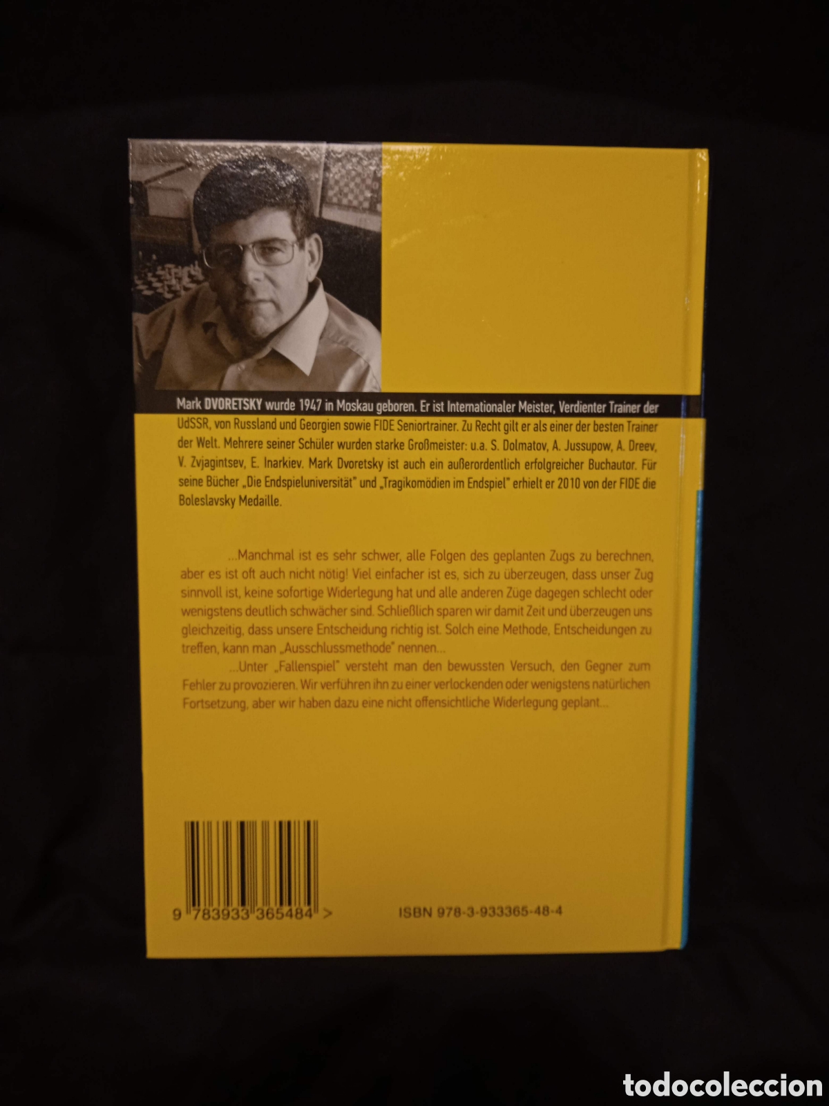 Coleccionismo deportivo: TRAININGSHANDBUCH BAND 2 AUSSCHLUSSMETHODE & FALLENSPIEL - MARK DVORETSKY - AJEDREZ EN ALEM&Aacute;N - Foto 2