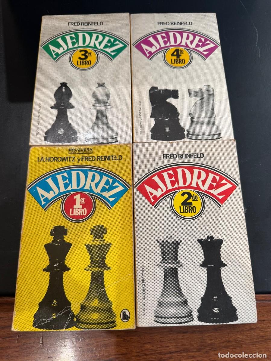 Coleccionismo deportivo: Pack 4 Libros Ajedrez Fred Reinfeld 1&ordm;-4&ordm; Bruguera - Foto 1