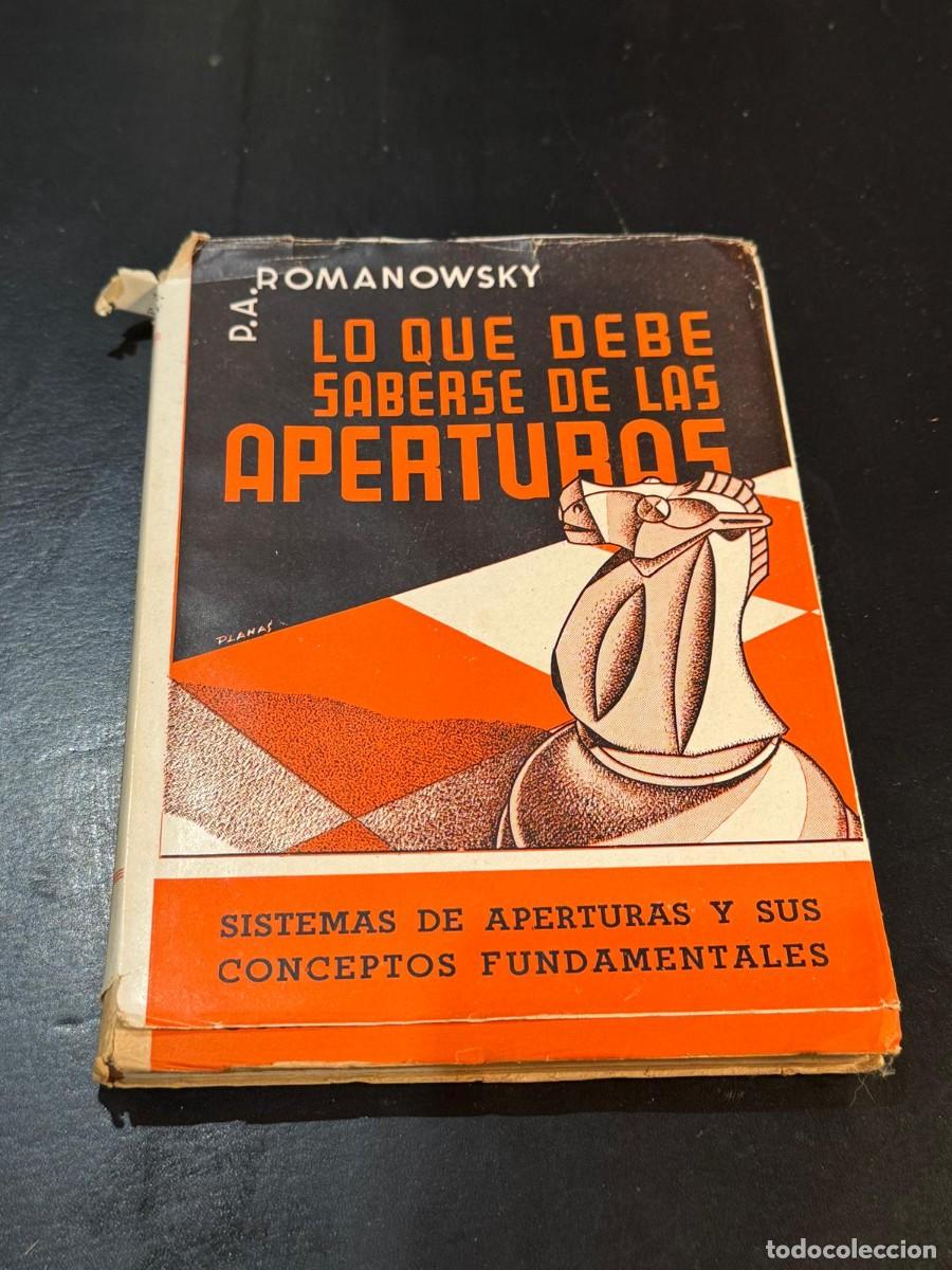 Coleccionismo deportivo: Libro Ajedrez Romanowsky - Lo que debe saberse de las aperturas - Vintage Grabo