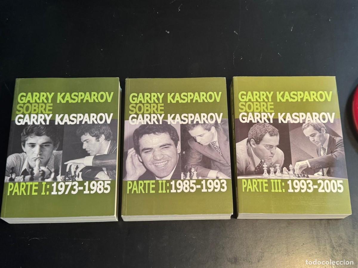 Coleccionismo deportivo: Libros Ajedrez Colecci&oacute;n COMPLETA 3 tomos Garry Kasparov sobre Garry Kasparov I-II-III (1973 a 2005)