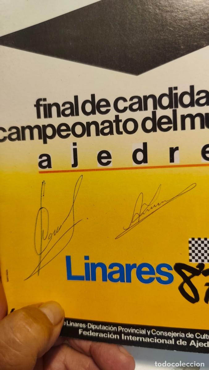 Coleccionismo deportivo: AJEDREZ CHESS FINAL DE CANDIDATOS CAMPEONATO DEL MUNDO 1987 - FIRMA AUTOGRAFO DE KARPOV Y SOKOLOV