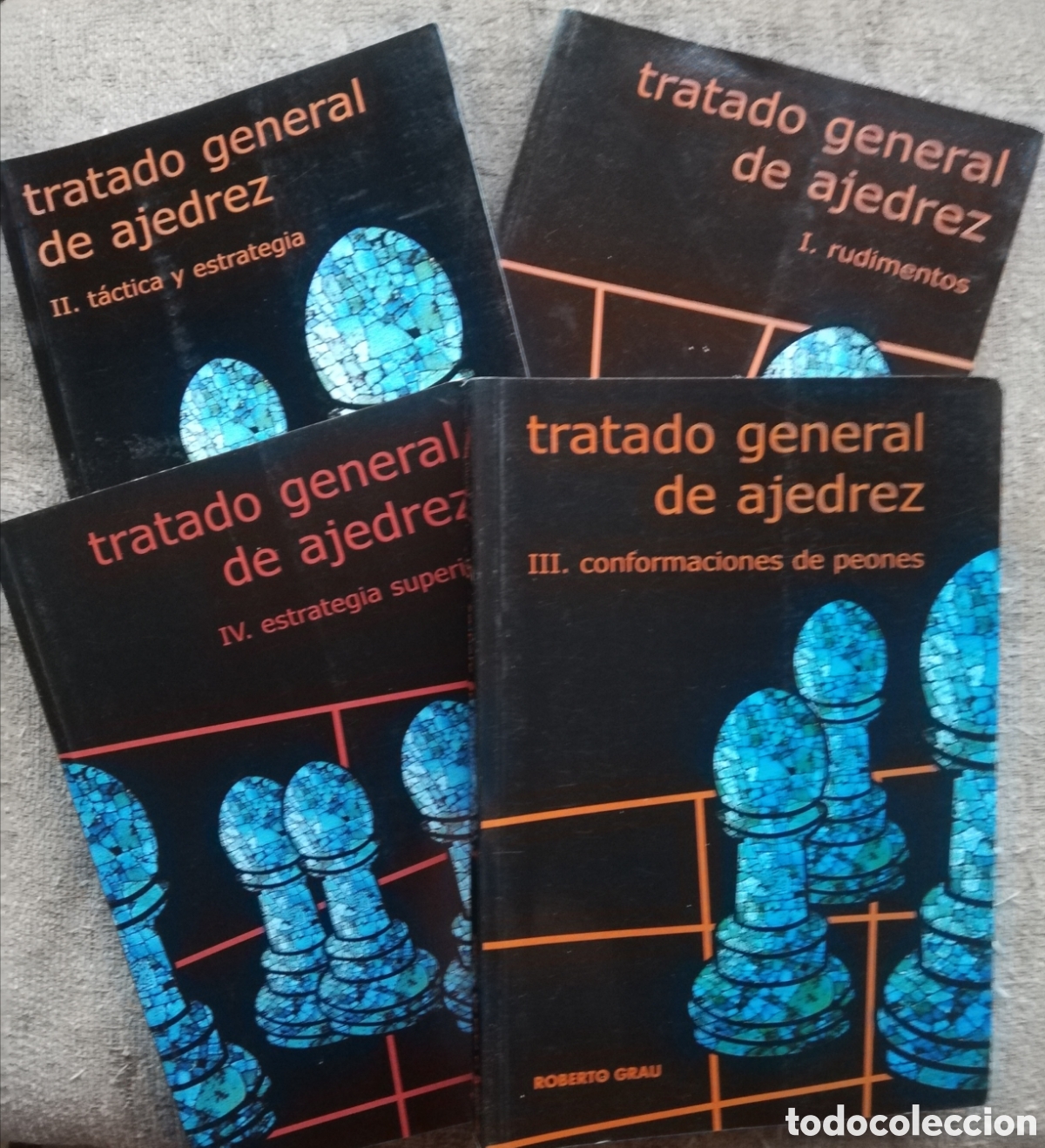 Coleccionismo deportivo: Tratado general de ajedrez. 4 IV tomos. Completa, de Roberto Grau - Foto 1