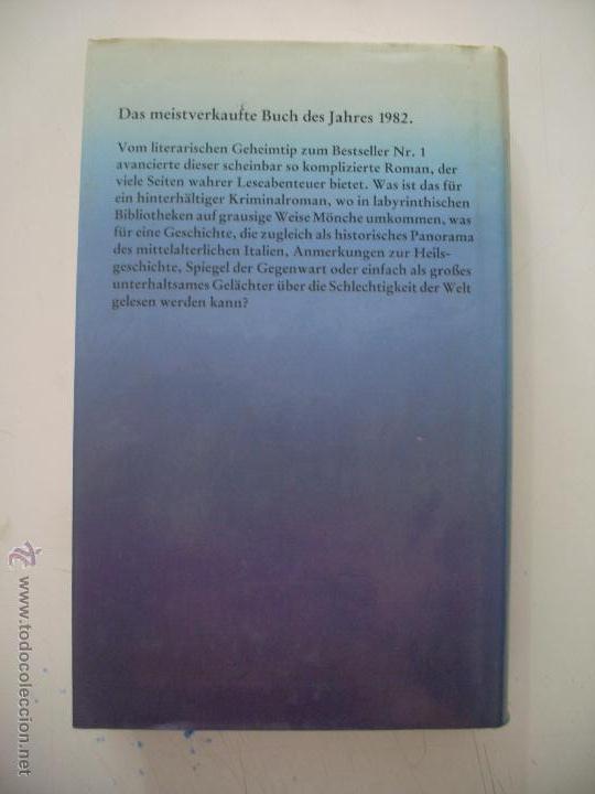 Libros: DER NAME DER ROSE - Foto 2