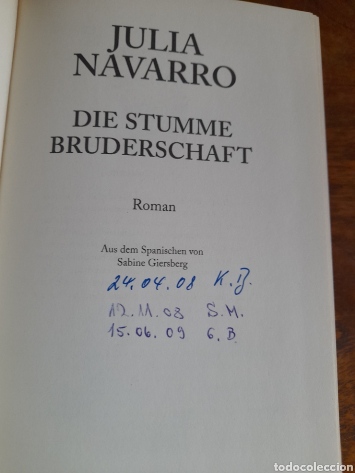 Libros: Die stumme bruderschaft. Julia Navarro. ALEM&Aacute;N - Foto 4
