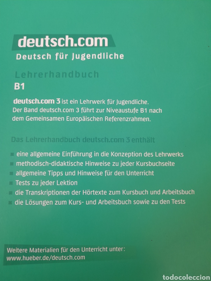 Libros: Deutsch. com 3. Lehrerhandbuch. B1 - Foto 4