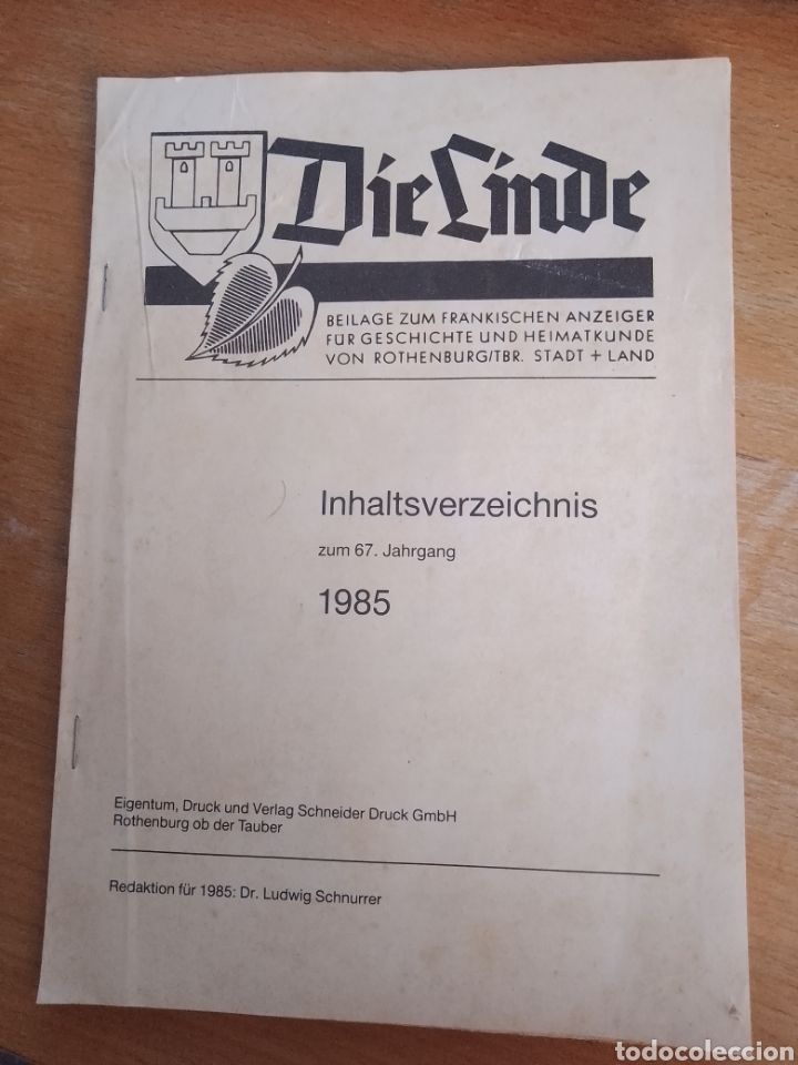 Libros: die linde 1985 - Foto 1