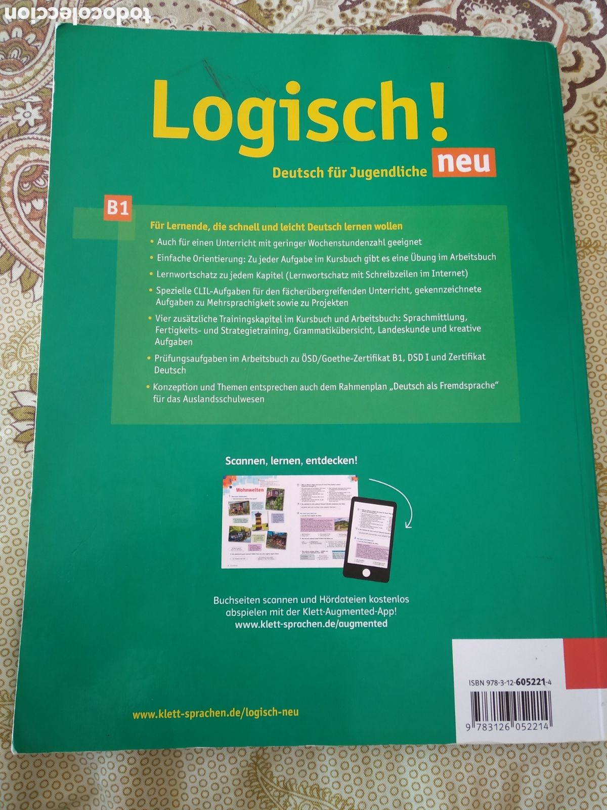Libros: LIBRO LOGISCH DEUTSCH FUR JUGENDLICHE PARA APRENDER ALEMAN KURSBUCH B1 - Foto 2