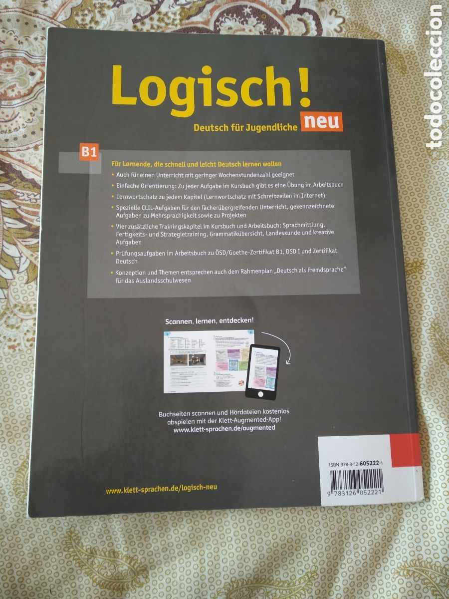 Libros: LIBRO LOGISCH DEUTSCH FUR JUGENDLICHE PARA APRENDER ALEMAN KURSBUCH B1 - Foto 2