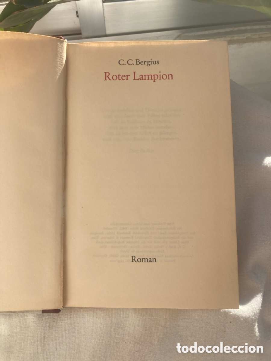 Libros: Roter Lampion:Rom&aacute;n Autor Bergius - Foto 4