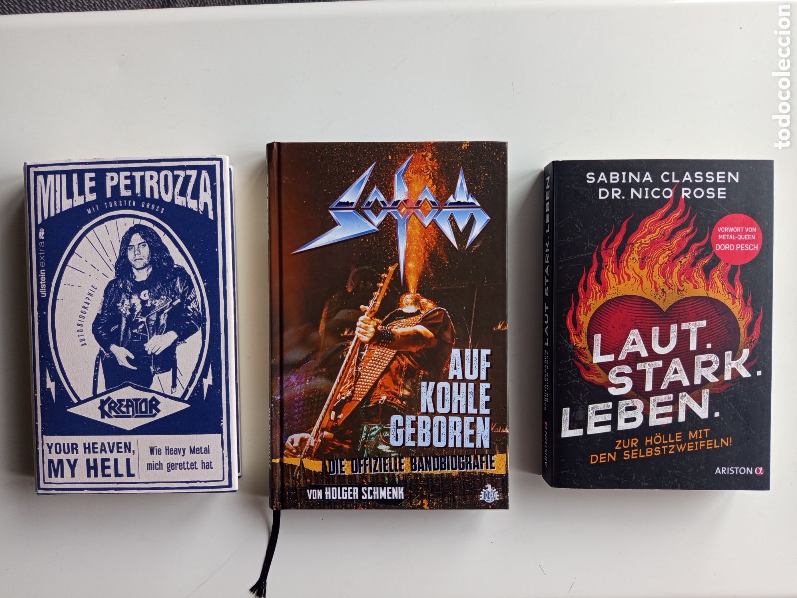 books: Thrash Metal Germany Book Set 3x &ndash; Kreator Sodom Holy Moses Biography Collection