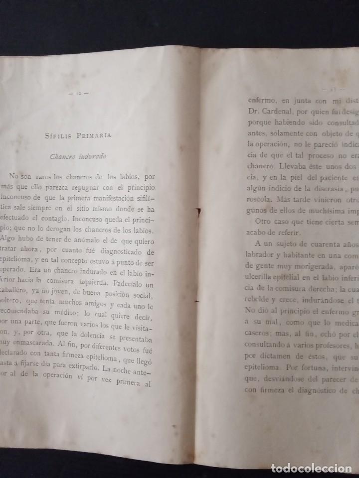 Libros: Varios casos de s&iacute;filis -Dr.Juan Soler y Buscalla. - Foto 2