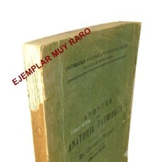 Libros: ANATOMIA PATOLOGICA ANASTACIO VERGARA 1938 INEDITO MUY RARO . MEXICO, MMFL. Lote 308913893