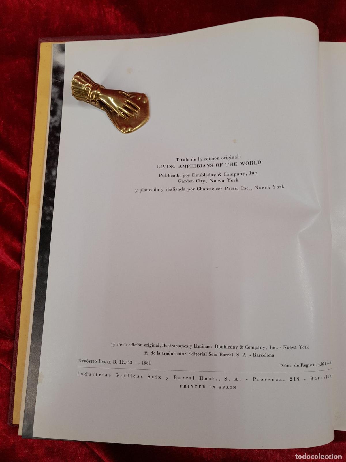 Libros: L-5853. LOS ANFIBIOS. DORIS M. COCHRAN. BARCELONA. 1961 - Foto 4