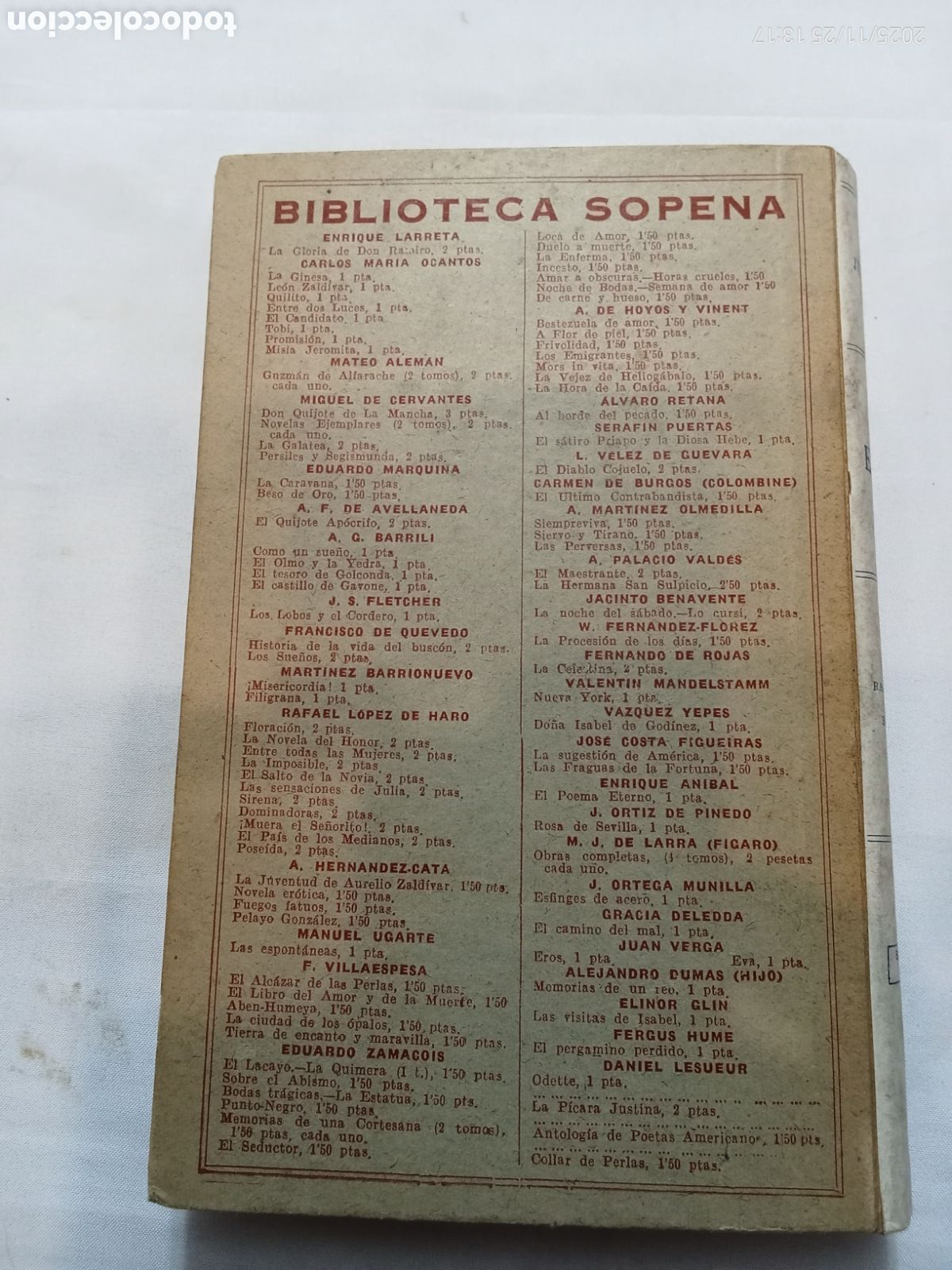 Libros: Libro Eros Juan Verga Biblioteca Sopera 17 - Foto 3