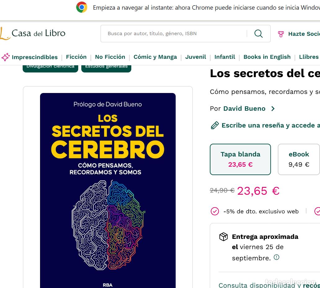 Libros: NUEVO LIBRO LOS SECRETOS DEL CEREBRO RBA - Foto 2