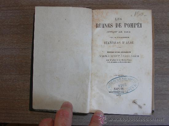Libros antiguos: LES RUINES DE POMPEI- - Foto 1