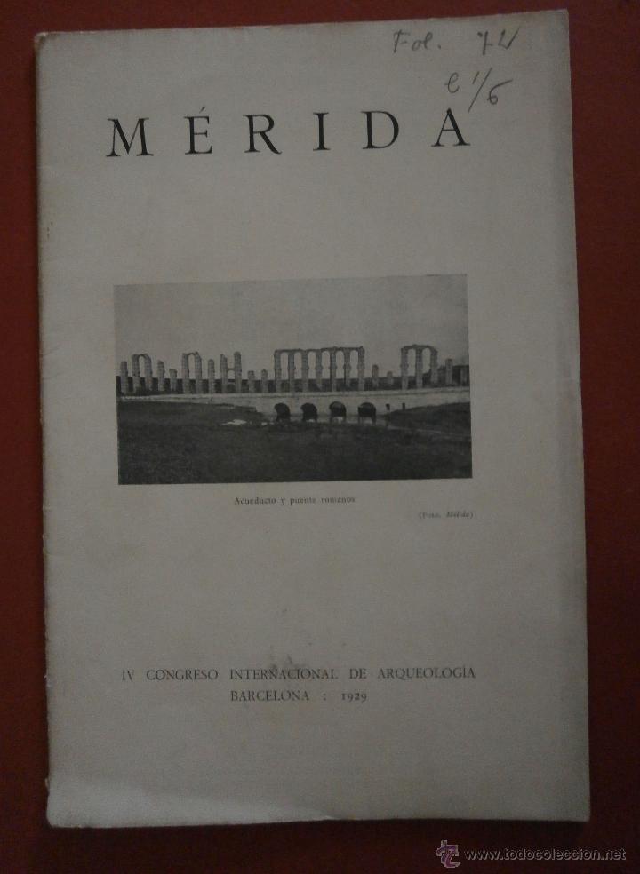 Libros antiguos: M&eacute;rida. Jos&eacute; R. M&eacute;lida - Foto 1