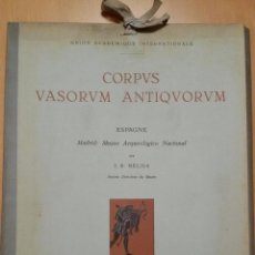 Libros antiguos: CORPUS VASORUM ANTIQUORUM (J.R. MÉLIDA, 1930) CARPETA, SIN USAR. Lote 53396001