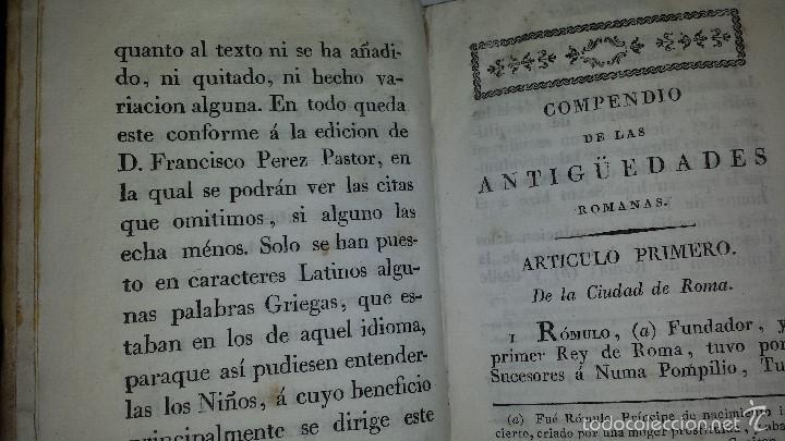 Libros antiguos: COMPENDIO DE LAS ANTIGUEDADES ROMANAS 1771 - Foto 7