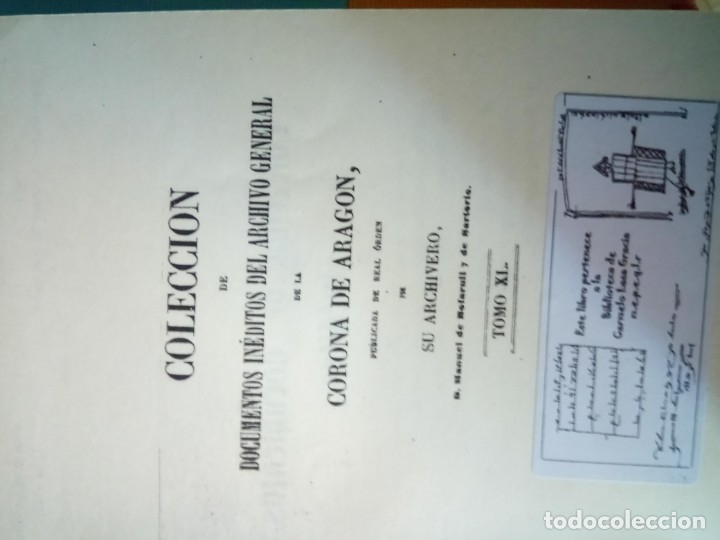 Libros antiguos: DOCUMENTOS INEDITOS DE LA CORONA DE ARAGON - Foto 7