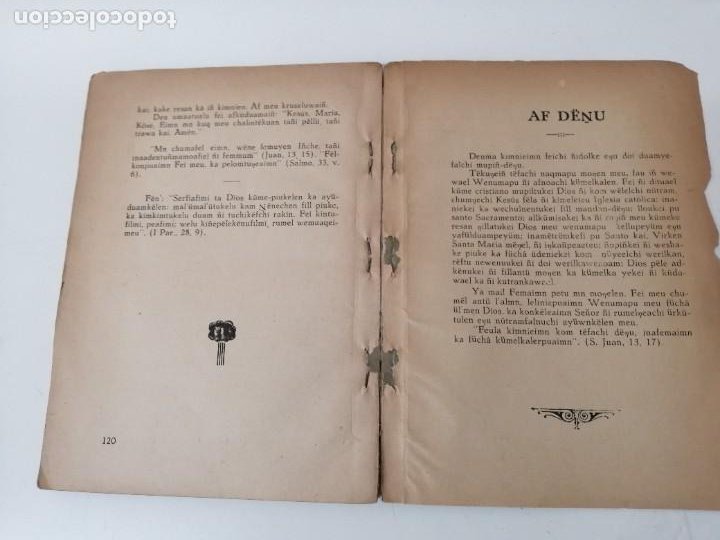 Libros antiguos: ÑIDOLQUE MUPIN DENU LIBRO ANTIGUO EN MAPUCHE 1933 CHILE - Foto 8 - 295739293