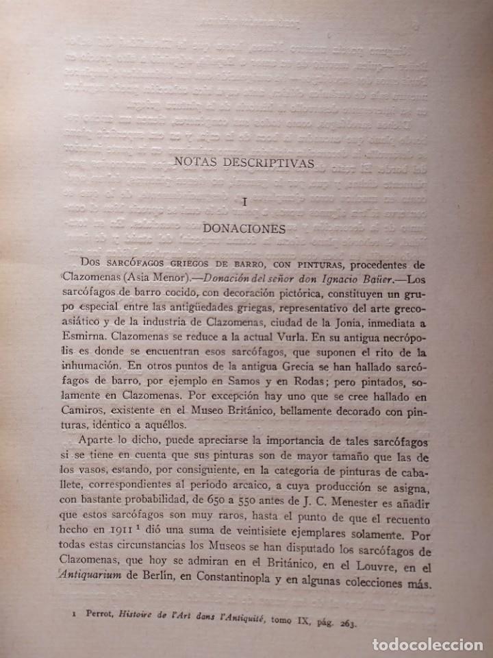 Libros antiguos: 1923. Museo Arqueológico Nacional. Adquisiciones en 1920. José Ramta Melida. - Foto 3 - 301562733