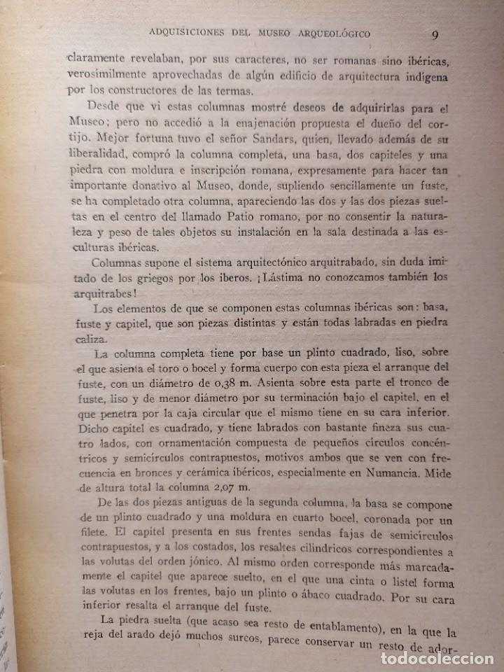Libros antiguos: 1923. Museo Arqueológico Nacional. Adquisiciones en 1920. José Ramta Melida. - Foto 4 - 301562733