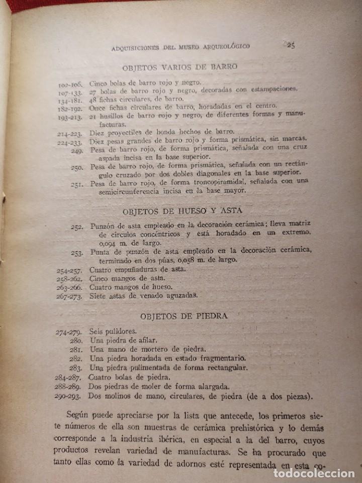 Libros antiguos: 1923. Museo Arqueológico Nacional. Adquisiciones en 1920. José Ramta Melida. - Foto 9 - 301562733