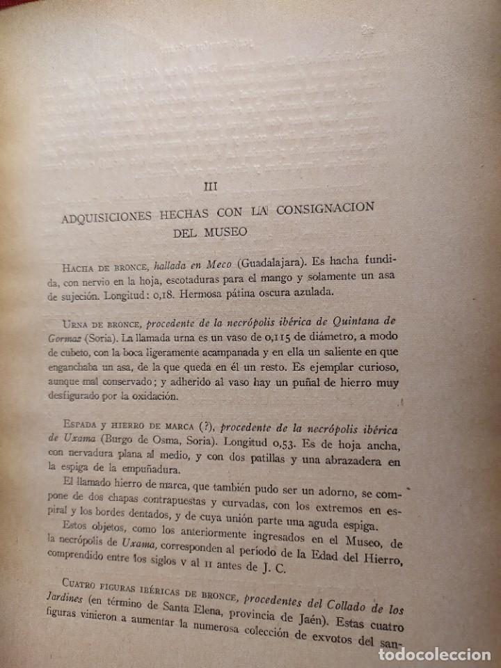 Libros antiguos: 1923. Museo Arqueológico Nacional. Adquisiciones en 1920. José Ramta Melida. - Foto 10 - 301562733
