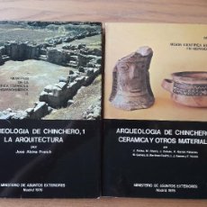 Libros antiguos: ARQUEOLOGÍA. ARQUEOLOGÍA DE CHINCHERO, PERU, ARQUITECTURA, CERÁMICA Y OTROS MATERIALES, 1976.. Lote 360885510