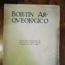 Libros antiguos: BOLETÍN ARQUEOLÓGICO: ÓRGANO DE LA SOCIEDAD ARQUEOLÓGICA TARRACONENSE. Nº 3, 1914. Lote 365893901