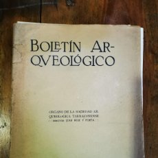 Libros antiguos: BOLETÍN ARQUEOLÓGICO: ÓRGANO DE LA SOCIEDAD ARQUEOLÓGICA TARRACONENSE. Nº 1, 1914. Lote 365894126