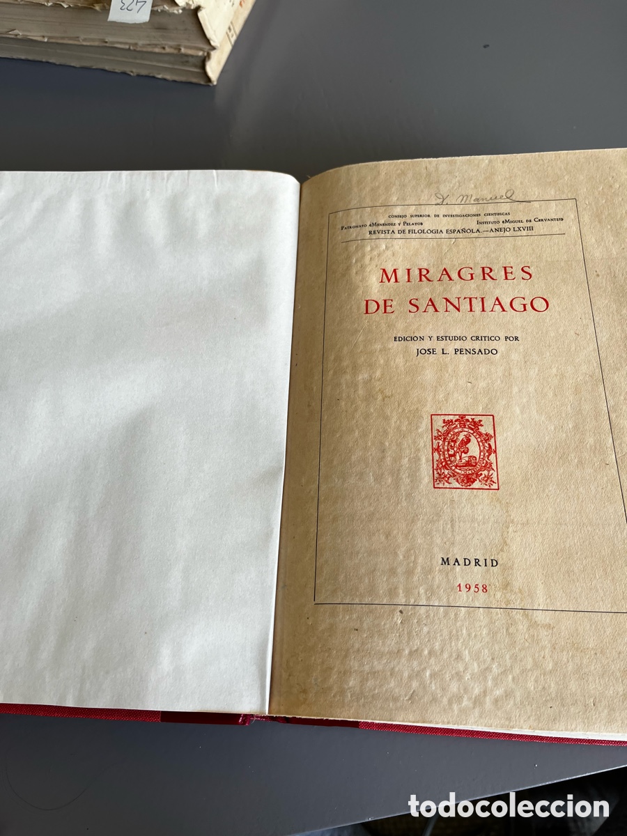 Libros antiguos: Miragres De Santiago - Foto 4