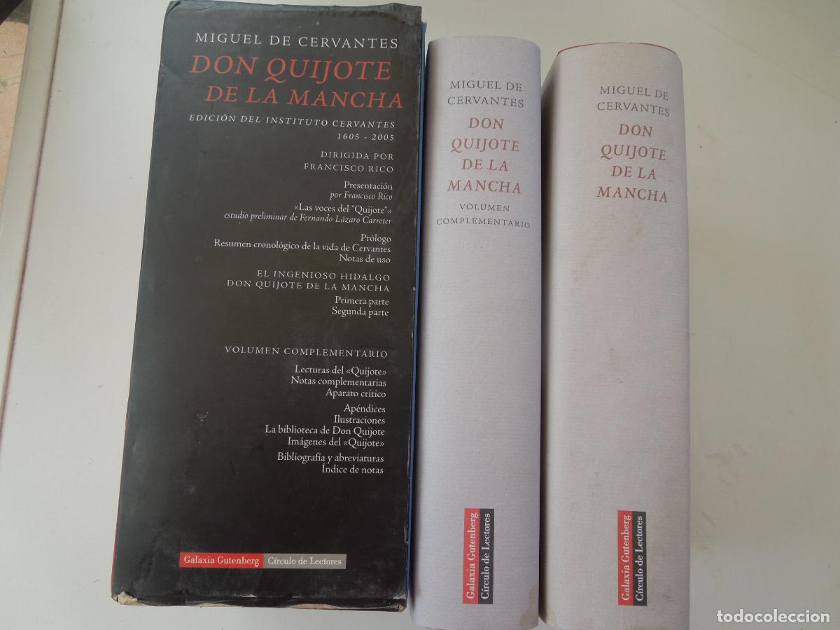 Libros antiguos: DON QUIJOTE DE LA MANCHA-FRANCISCO RICO-EDICI&Oacute;N INSTITUTO CERVANTES 1605-2005-C&Iacute;RCULO DE LECTORES.