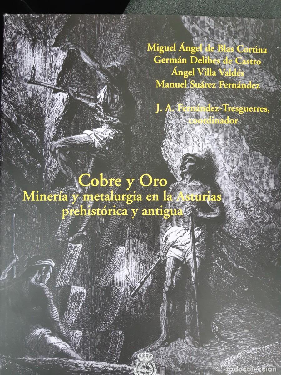 Libros antiguos: COBRE Y ORO MINERIA Y METALURGIA EN LA ASTURIAS PREHISTORICA Y ANTIGUA MIGUEL ANGEL DE BLAS CORTINA